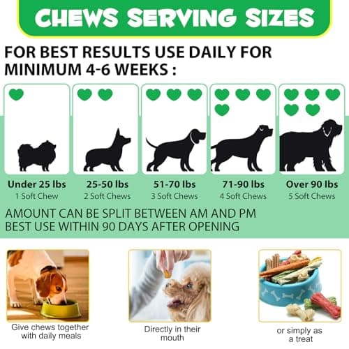 Probiotiques pour Chiens,Probiotique Doux à mâcher pour Chiens Enzymes digestives,Santé intestinale,Équilibre des levures, Système immunitaire et Soutien de la santé Globale (30 Soft Chews)