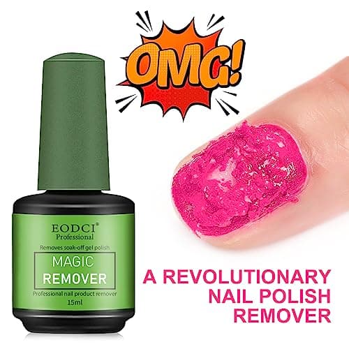 15 ml Magic Remover Semi Permanent, Remover Vernis Semi Permanent,Enlève Facilement et Rapidement le Vernis Gel en 3-5 Minutes, ne Blesse Pas les Ongles