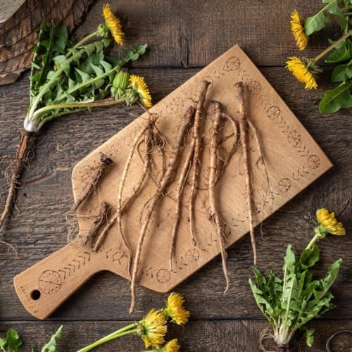 Pissenlit bio racine séchée et coupée (250g), Pissenlit racine de culture biologique contrôlée, Thé de pissenlit bio, Thé de racine de pissenlit 100% naturel, Vegan