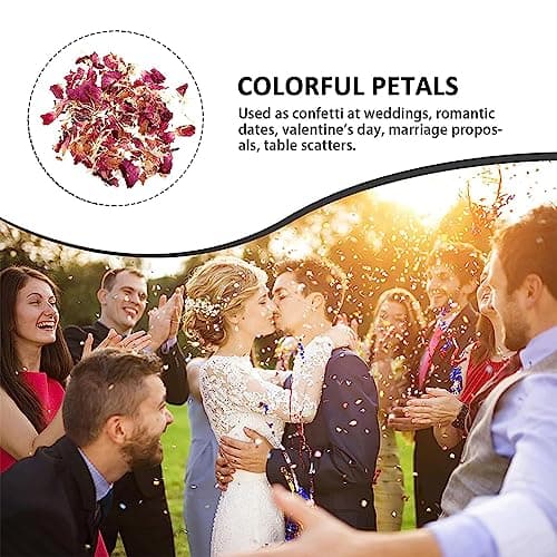 Paquets de confettis de Mariage,Confettis Fleurs Séchées,Pétales Séchées,Pétales Fleurs Séchées,Confettis Mariage Fleurs Séchées,Confettis Pétales de Rose,pour Décoration Mariage