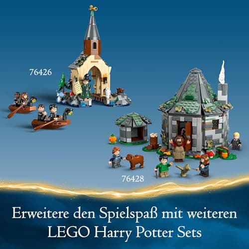 LEGO Harry Potter La Cabane de Hagrid : Une Visite Inattendue, Maison en Briques pour Enfants, 7 Personnages, Jouet de Construction, Aventures Magiques, pour Filles, Garçons et Fans Dès 8 Ans 76428