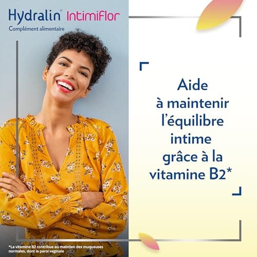 Hydralin IntimiFlor - Complément alimentaire - Un programme de 30 jours pour le confort intime féminin - 30 comprimés - Fabriqué en France