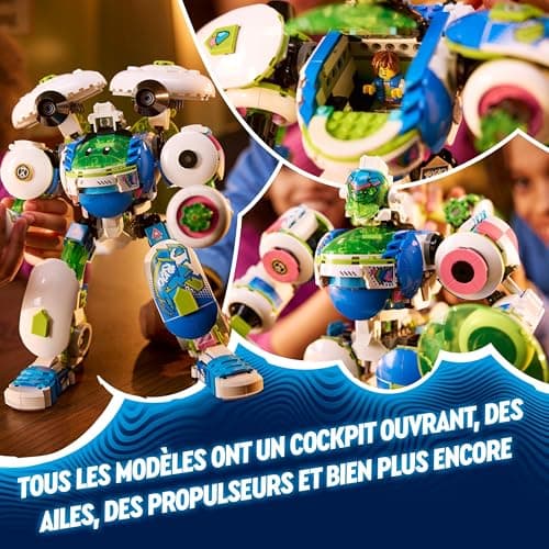 LEGO DREAMZzz 3-en-1 Mateo et Z-Blob, le Robot Chevalier - Set à Construire et à Transformer avec Créatures pour Enfants - Cadeau pour Garçons et Filles à Partir de 10 Ans - Inclut 3 Modes Robot 71485