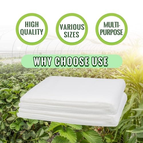 35g/m2 2m x 5m Housse Hivernage Plante Exterieur, Voile Hivernage Plante Exterieur, Non-tissée de Protection Hivernale for Protection Antigel Perméable, Coupe-Vent, Froid, Chaud et Anti-Insectes