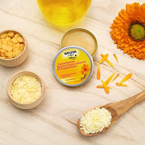 WELEDA - Baume intense universel Calendula - Hydrate et nourrit - Pour la peau délicate des bébés et des jeunes enfants - NATRUE - 25 g