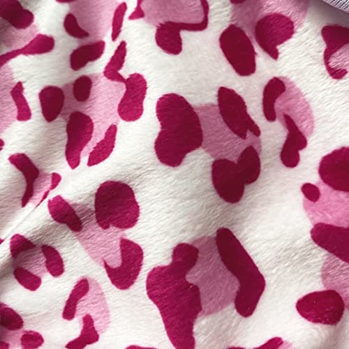 LeerKing Couche pour Chien Femelle Lavable Lot de 2 Réutilisables Culottes Hygiéniques Très Absorbantes Incontinence Périodes Physiologiques Léopard et Pois S
