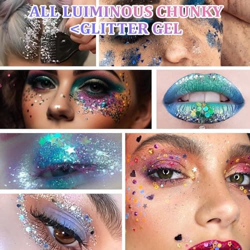 Maquillage Paillette Paillettes Paillettes Visage Festival Maquillage Maquillage Festival Paillettes Corps Maquillage Paillettes Femme Visage Paillettes 12 Couleurs 1 PièCe
