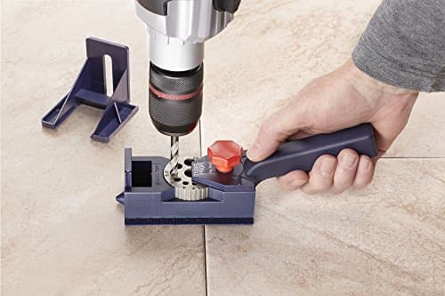 kwb Guide pour chevilles, set complet comprenant une mèche à bois CV et des chevilles à bois, aide au perçage universelle pour les perçages droits de Ø 3 3.3, 4 4.2, 5 6 6.8, 8 10 12 mm