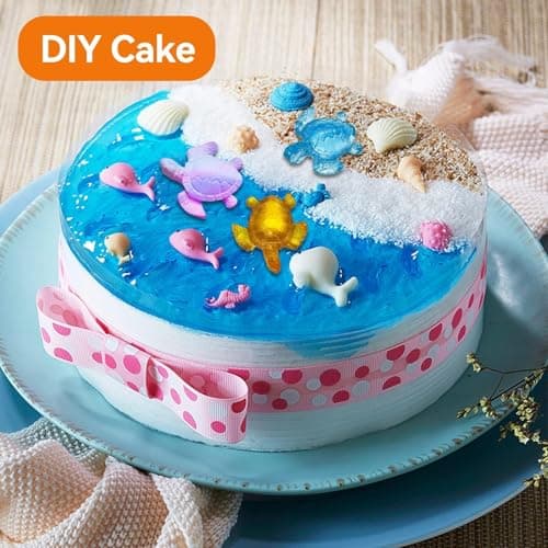 Agatige Moules en silicone avec trous en forme de tortue de mer, moules en silicone en forme de tortue 3D, Moule Silicone Tortue Moule à Fondant Tortue Pour bricolage de bijoux et d'artisanat