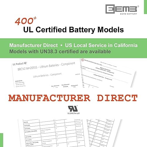 EEMB Piles Bouton CR2032 Lot de 100 Pile CR 2032 3V Bouton au Lithium 2032 Batterie DL2032, ECR2032, LM2032 240mAh Compatible pour Porte-clés, télécommande de Voiture, Moniteur de Glucose, Montres