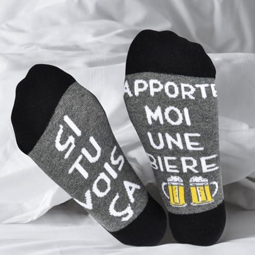 cheap4uk Chaussettes Fantaisie Coton Cadeaux Humoristique Pour Homme Femme Rigolote Cadeau Humour Fête Des Pères Chaussettes À La Maison