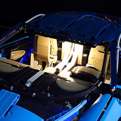 BRIKSMAX Kit de LED pour Lego Technic Bugatti Chiron,Compatible avec la Maquette Lego 42083, La Maquette de Construction n'est Pas Incluse