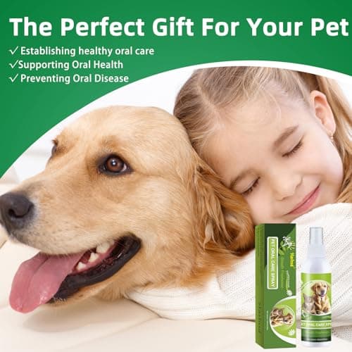 Sfasfnsd Spray de Soins bucco-dentaires pour Animaux de Compagnie,Soins Dentaires pour Chien,Nettoie la Bouche sans Brossage et Aide à Désodoriser la Bouche de Votre Animal,Une Haleine Fraîche