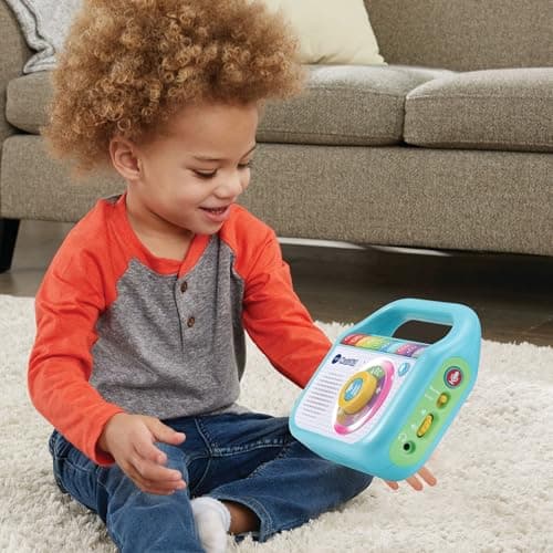 VTech - Music'Kid, Baladeur Musical Enfant, Enceinte Bluetooth Lumineuse avec Comptines, Chansons Éducatives et Relaxantes, Enregistreur Vocal, Cadeau Enfant Dès 2 Ans - Contenu en Français