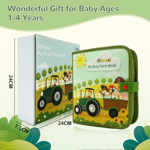 Busy Board Montessori âge 1 an-4 Ans, Jouet Bebe 1 an, Busy Book Quiet Book Jeux Enfant 1 an, Jeux Montessori 1 an Jouets de Voyage, Jouets d'activité et de Développement, Cadeau Enfant 1 2 3 4 Ans