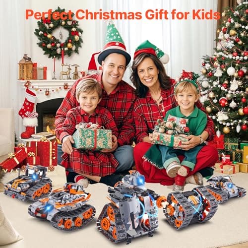 VEVOR Jouets de Construction STEM 5 en 1, Kit de Construction Voiture RC Robot Télécommandé, 554 Pièces, Contrôle par Application, Cadeau pour Création Enfants, Garçons, Filles, Âgés de 6 Ans et Plus