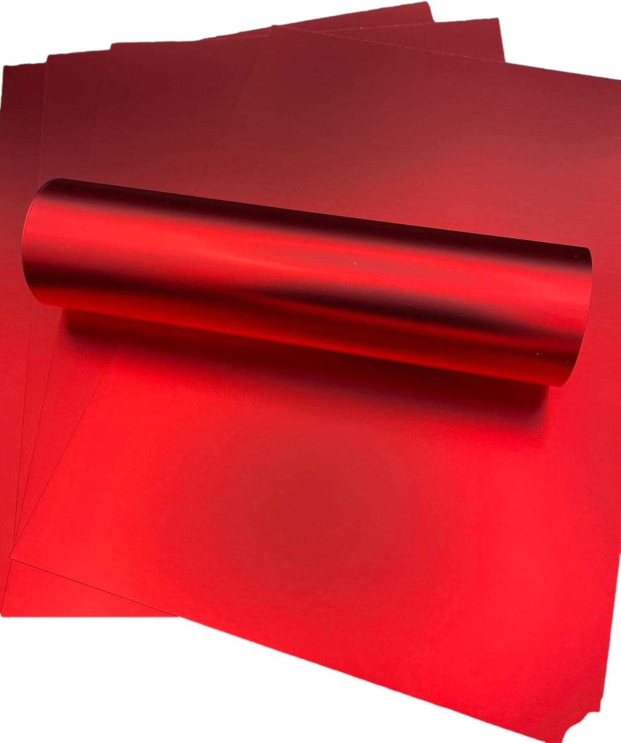 Syntego feuilles A4 Premium Mirri effet soie carte simple face 290 g/m2/110 lb couverture (rouge)