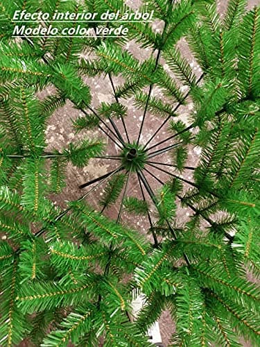 SOLAGUA NAVIDAD Sapin de Noël Artificiel de Feuilles de Guirlandes, Arbres 120-210cm avec Support (Vert Pailleté, 120cm 184Tips)