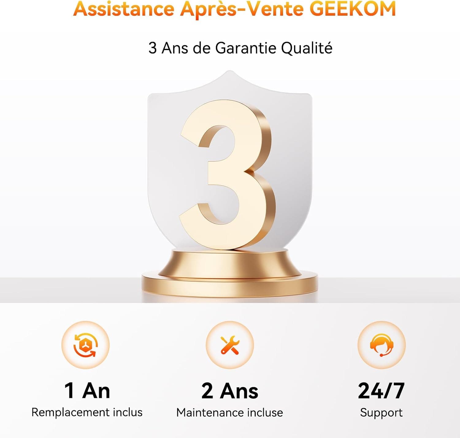 GEEKOM A6 Business Mini PC avec AMD Ryzen 7 6800H, 16Go DDR5 RAM(Évolutif)