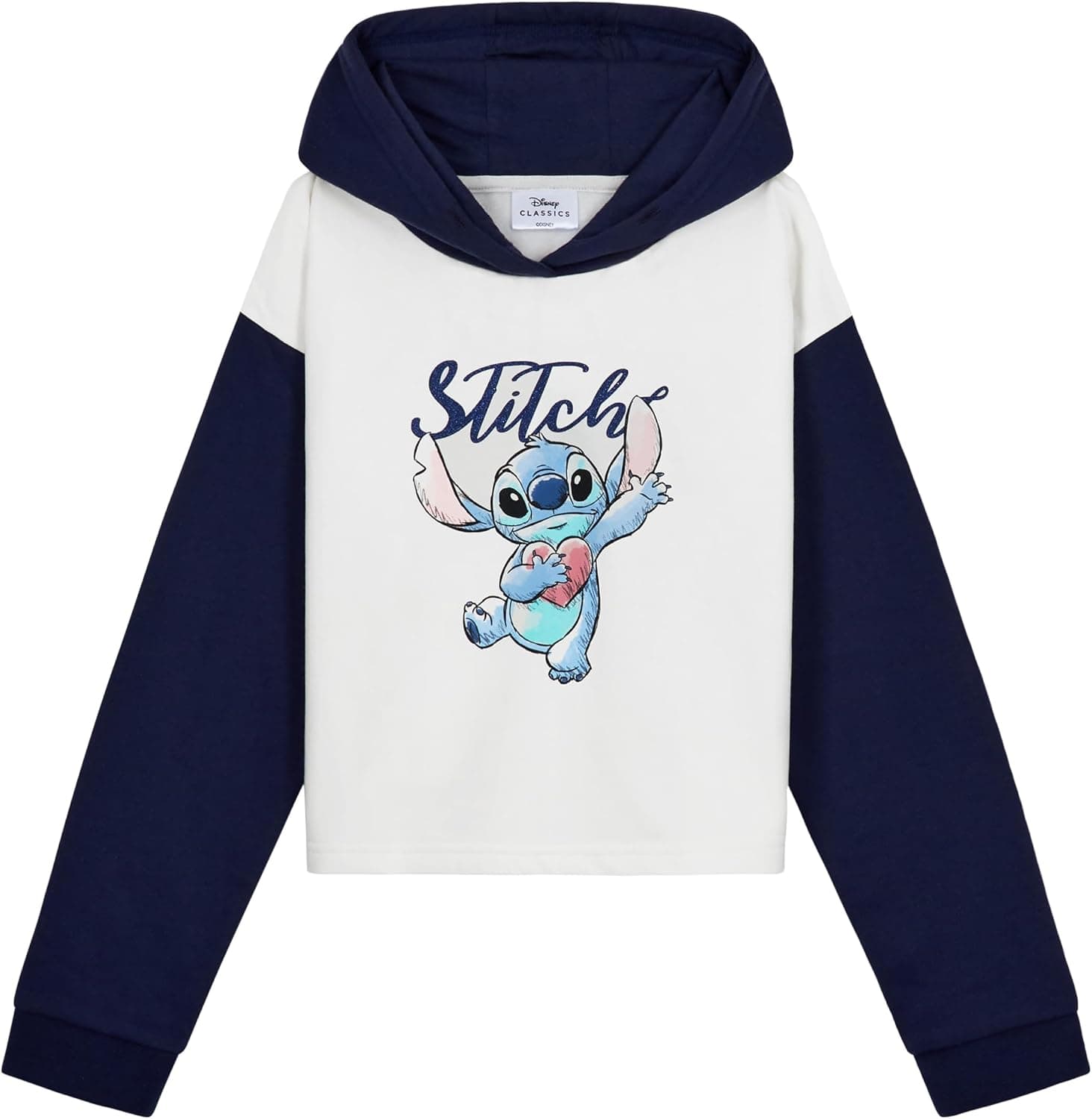 Disney Sweat à Capuche Fille Stitch, Pull Stitch, Crop Top Fille, Vêtements Mode Fille et Ado 7-14 Ans