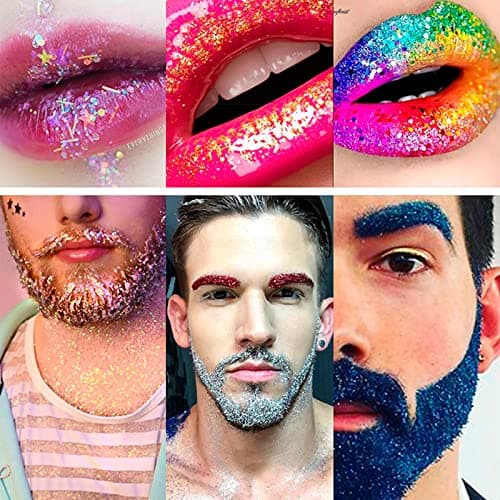 Spray Paillette Corps,MKNZOME Paillettes Visage Paillette Cheveux Imperméable Body Glitter Spray Maquillage Paillettes Femme pour Visage Cheveux Ongles Festival Fête