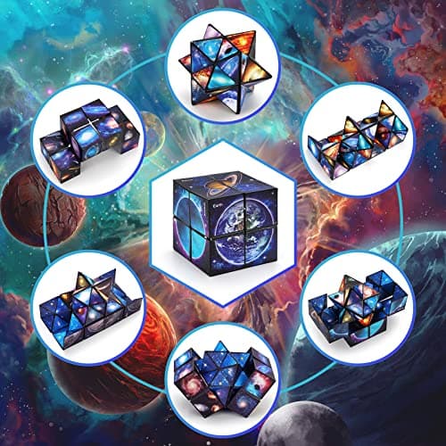 Jouets Enfants 6 7 8 9 10 Ans, Cadeau d'anniversaire pour 6-12 Ans Garçons Filles Infinity Cube 3D Puzzle pour 7 8 9 Ans Garçons Cube Magique Cube Anti Stress Jeux Intelligence pour 7-10 Ans Enfant