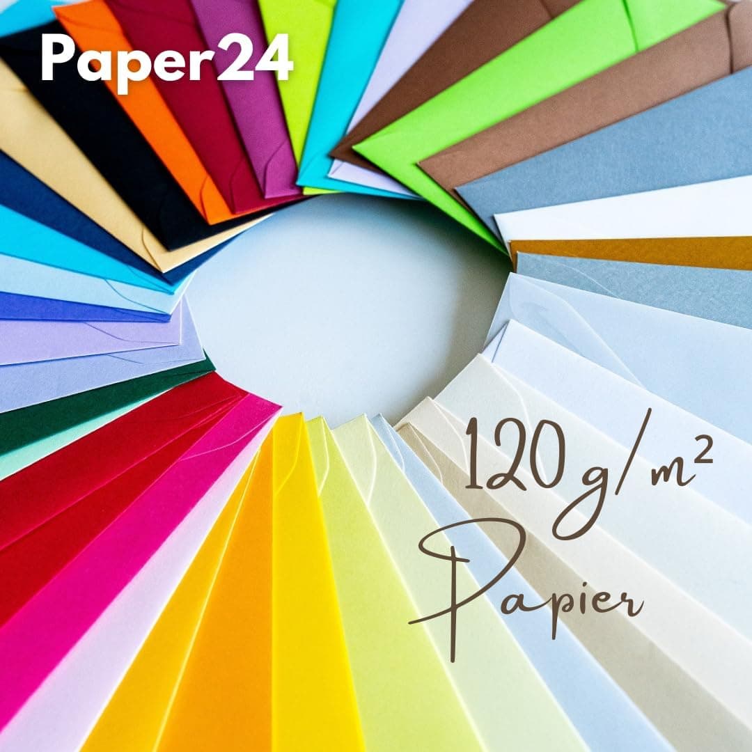 Lot de 25 enveloppes 140 x 190 mm crème pour mariage, anniversaire et cartes de vœux