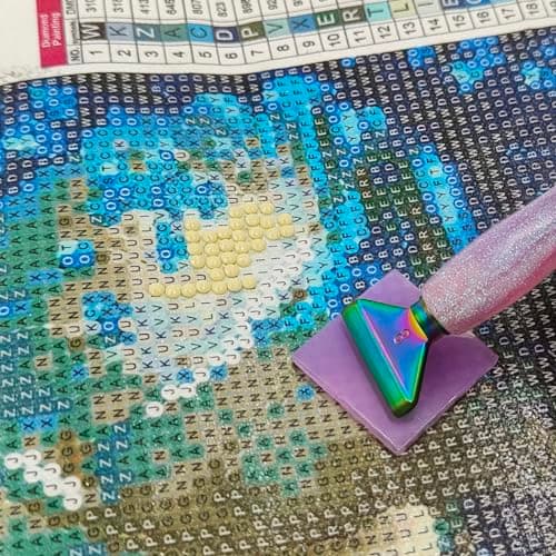 SENHAI Lot de 24 stylos pour peinture diamant - Pointes métalliques colorées - Embouts filetés 5D - Accessoires pour peinture diamant - Outils pour loisirs créatifs