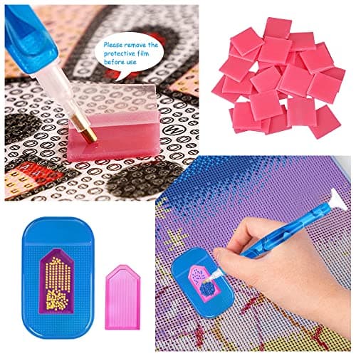 SENHAI Lot de 45 stylos pour peinture diamant - Pointes en acier inoxydable et plastique - Accessoires personnalisés pour peinture diamant 5D