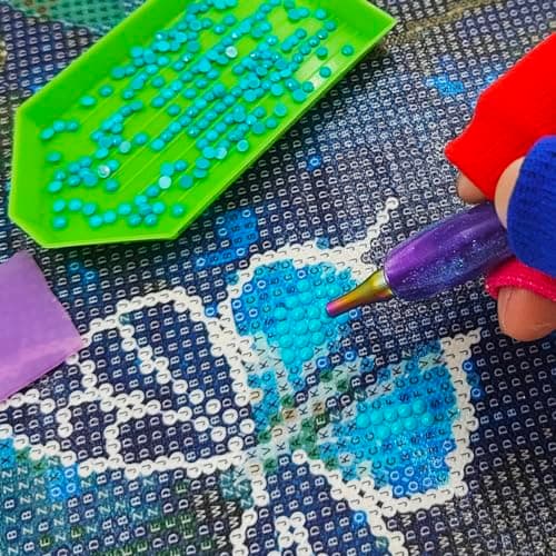 SENHAI Lot de 24 stylos pour peinture diamant - Pointes métalliques colorées - Embouts filetés 5D - Accessoires pour peinture diamant - Outils pour loisirs créatifs
