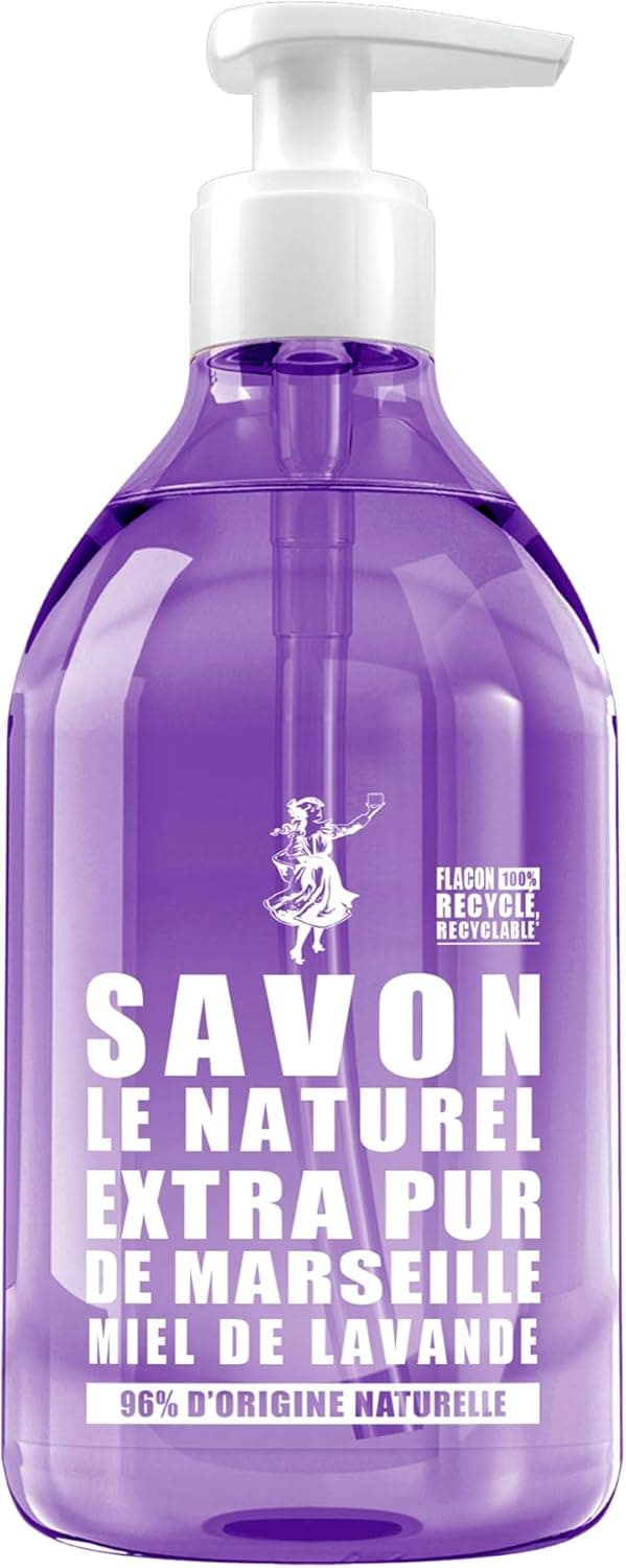 Le Naturel Savon Liquide Marseille Miel Lavande Tous Types Peaux 500ml
