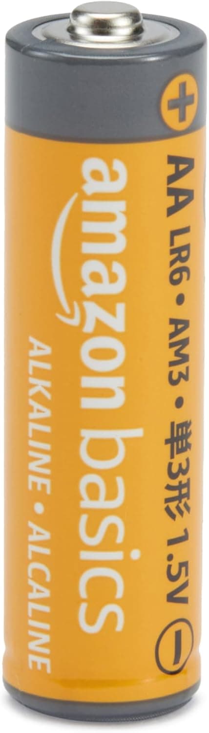 Amazon Basics Lot de 100 piles alcalines AA haute performance, 1,5 V, durée de conservation de 10 ans