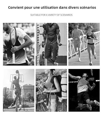 Flytexplus Maintien Compression Genouillère sport,Manchons de genou et jambe V2,Genouillere Arthrose Genou Genouillères pour Femmes/Hommes,Soutenir les douleurs articulaires,les dommages au ligament