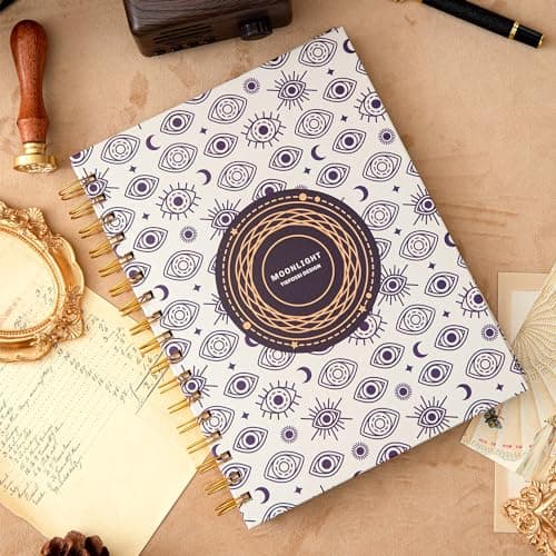 Cahier à spirale - Cahier ligné format collège 237 x 178 mm - Cahier à spirale règle collège - Journal de bureau - Cahier au format B5 pour travail et études - Papier épais de 100 g/m2 - 200 pages