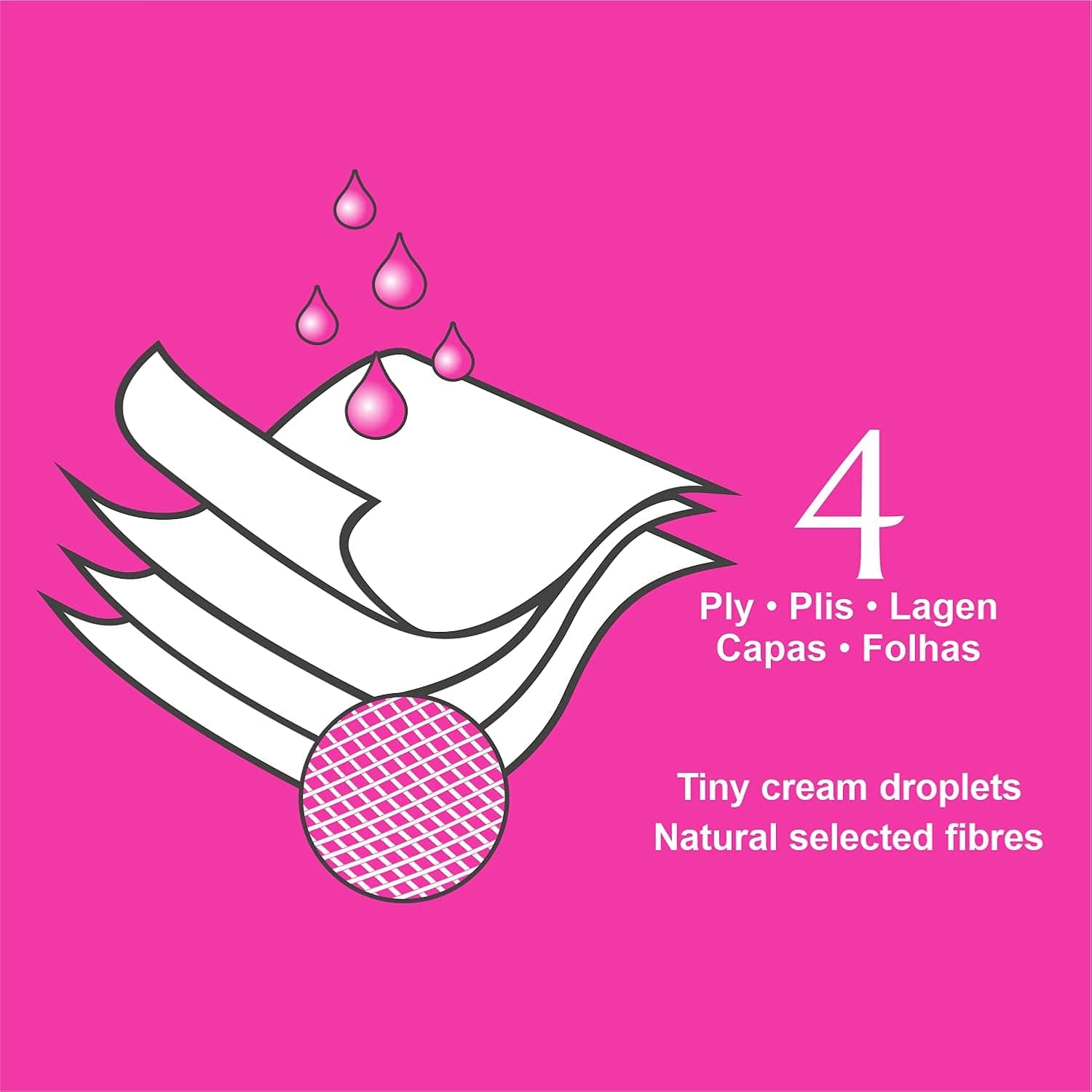 Renova Papier Hygiénique Deco|12 rouleaux|Décoré|Confort|4 plis (Lot de 2)