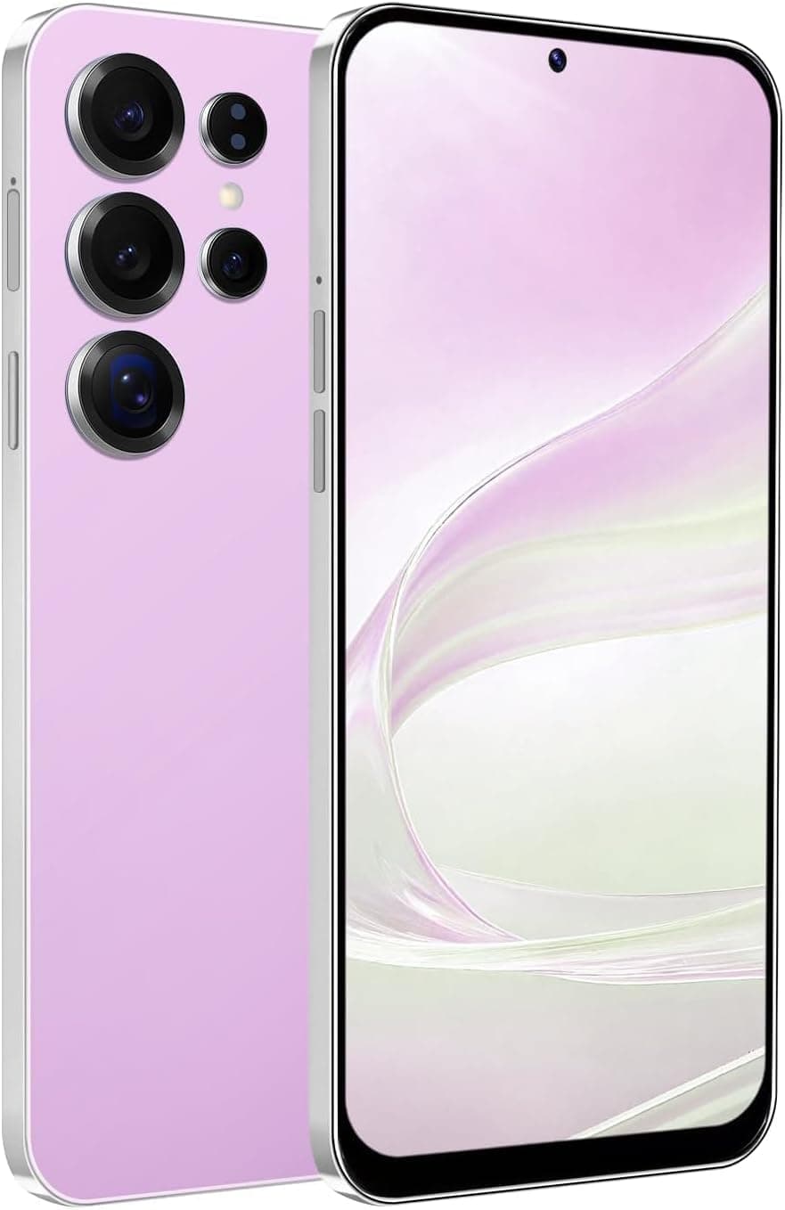 4G Smartphone déverrouillé, Android 12.0 Téléphones Mobiles avec écran HD + 6,6 '', 4GB + 32GB ROM / 256GB SD, 4G Double SIM Double Caméra, ID Visage + WiFi+GPS+OTG (Pink)