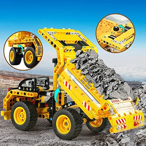 Jeu de Construction STEM pour Garçons et filles de 6 7 8 9 10 ans, 2 en 1, Technic Truck Airplane, 361 PCS Kit de Blocs Créatifs Jouets éducatifs Cadeau pour Enfants