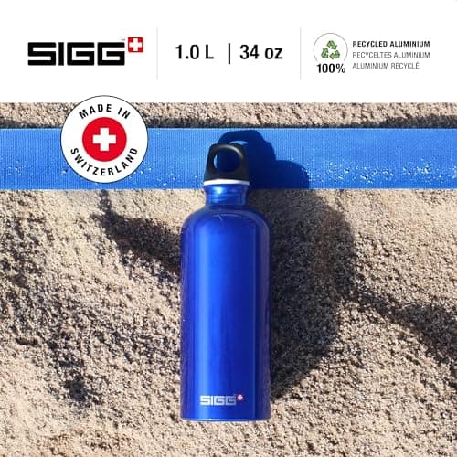 Sigg Traveller Bouteille Réutilisable, Bouteille Hermétique Sans Substances Nocives, Bouteille en Aluminium Ultra-Légère, Bouchon à Vis