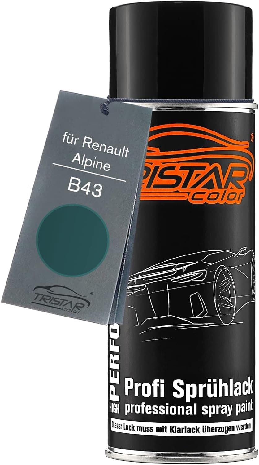 TRISTARcolor Peinture voiture Bombe aérosol pour Renault B43 Vert KLM