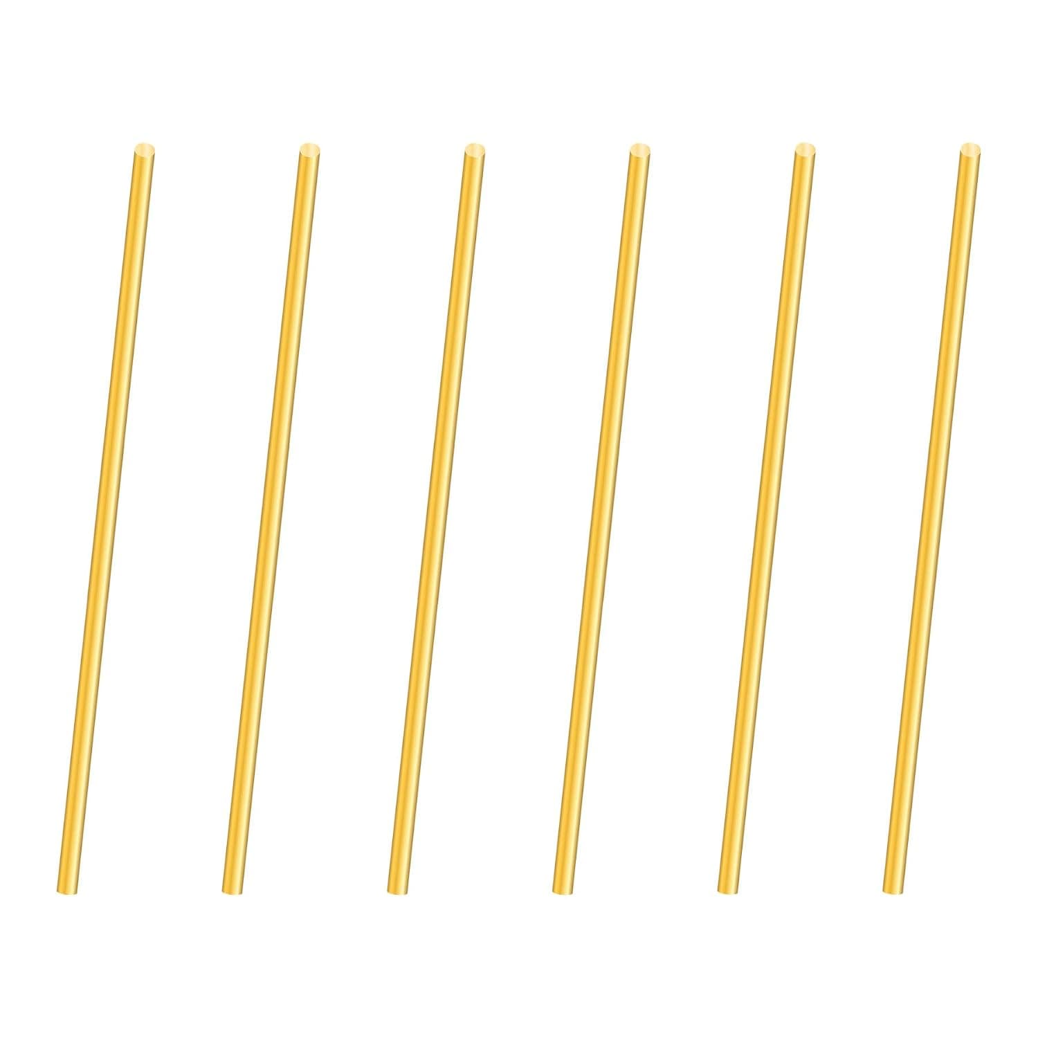 Tige en laiton de 2mm, 100mm de long, tige ronde en métal droite en laiton pour modèles RC, bricolage (6PCS)