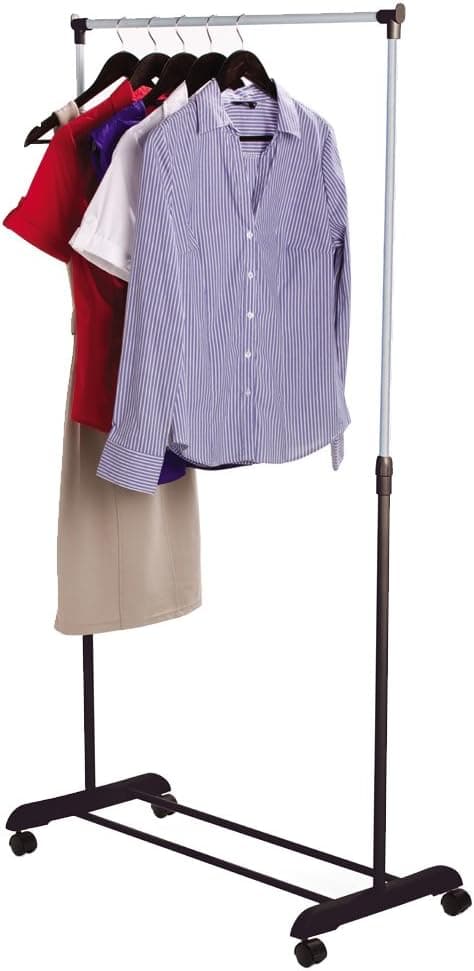 Home Vida Simple Tringle à vêtements réglable Rail à vêtements, en métal, Argent