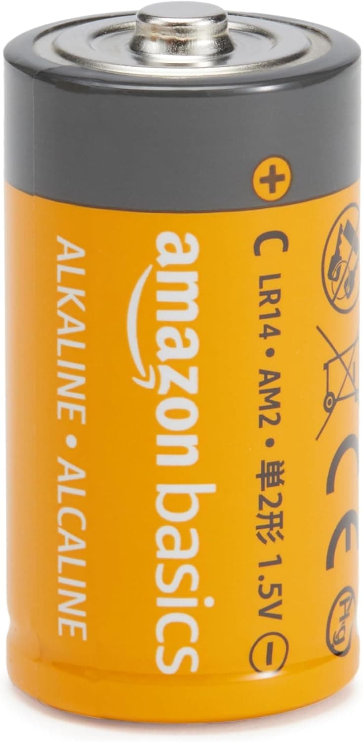 Amazon Basics Lot de 12 Piles alcalines Type C Multi-Usage, 1,5 V, durée de Conservation de 5 Ans