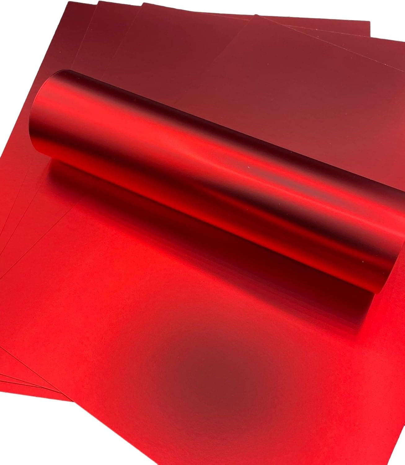 Syntego feuilles A4 Premium Mirri effet soie carte simple face 290 g/m2/110 lb couverture (rouge)