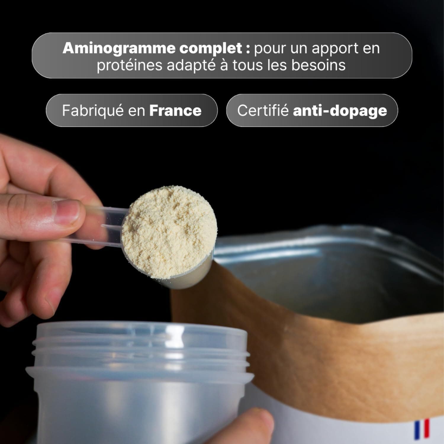 Nutripure - Whey Isolate Native - 28g de Protéines - Goût Neutre - 2 kg | Développement Musculaire, Prise de Masse & Sèche - Lait Français - 20% BCAA, 41% EAA - 66 Portions - Made in France