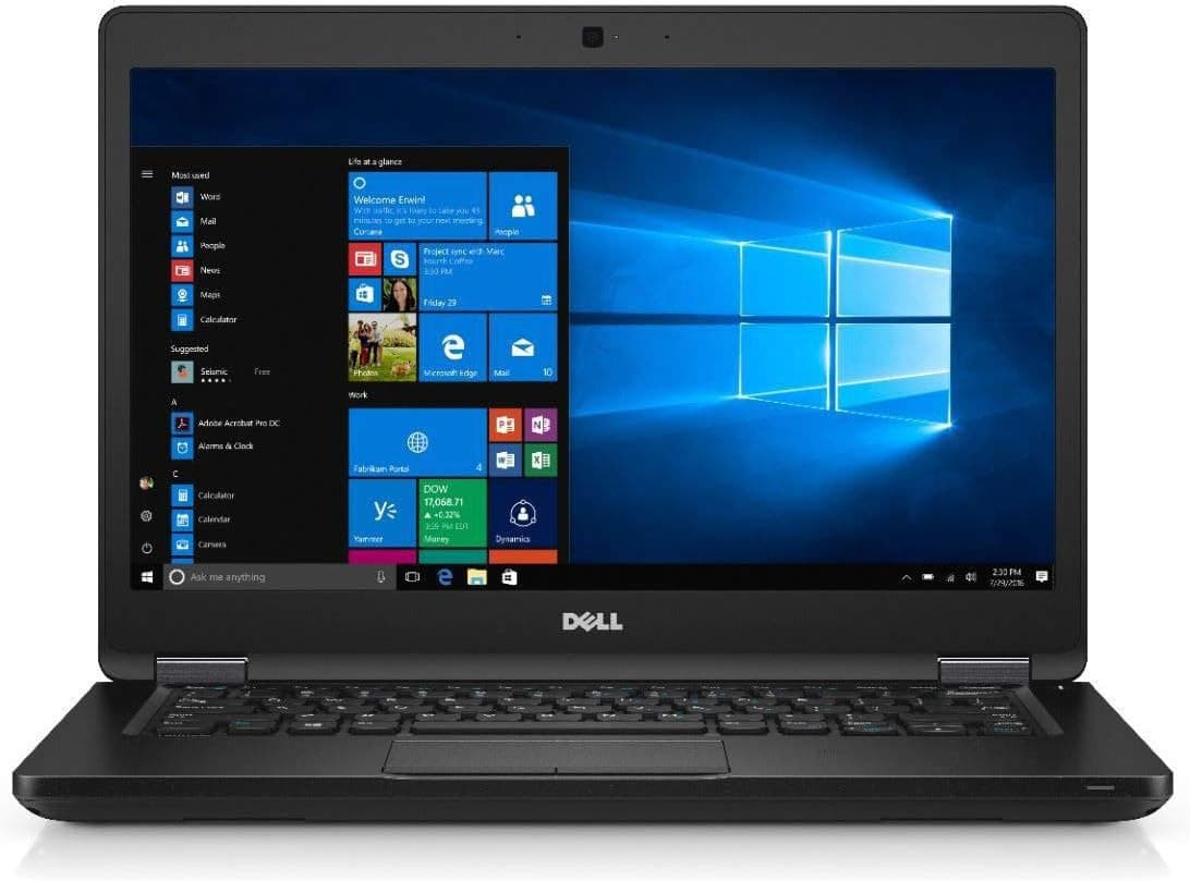 Dell Latitude 5490 14" 1920 x 1080 Full HD Intel Core i5 8250U 512 Go SSD Disque dur 16 Go Mémoire Windows 11 Pro Webcam Ordinateur portable (reconditionné)