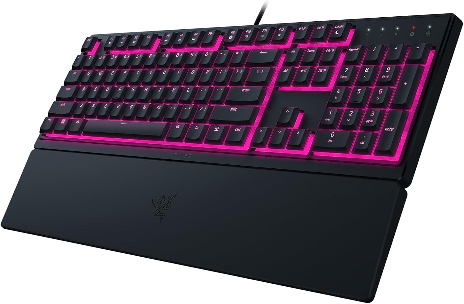 Razer Ornata V3 X - Clavier Gamer à Profil Bas (Switches à Membrane Silencieux, Repose-Poignet Ergonomique, RGB Chroma, Touches en ABS Vernies aux UV) Clavier AZERTY | Noir