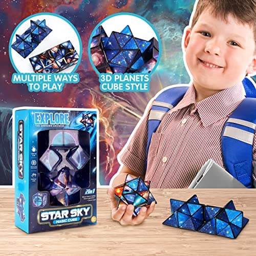 Jouets Enfants 6 7 8 9 10 Ans, Cadeau d'anniversaire pour 6-12 Ans Garçons Filles Infinity Cube 3D Puzzle pour 7 8 9 Ans Garçons Cube Magique Cube Anti Stress Jeux Intelligence pour 7-10 Ans Enfant