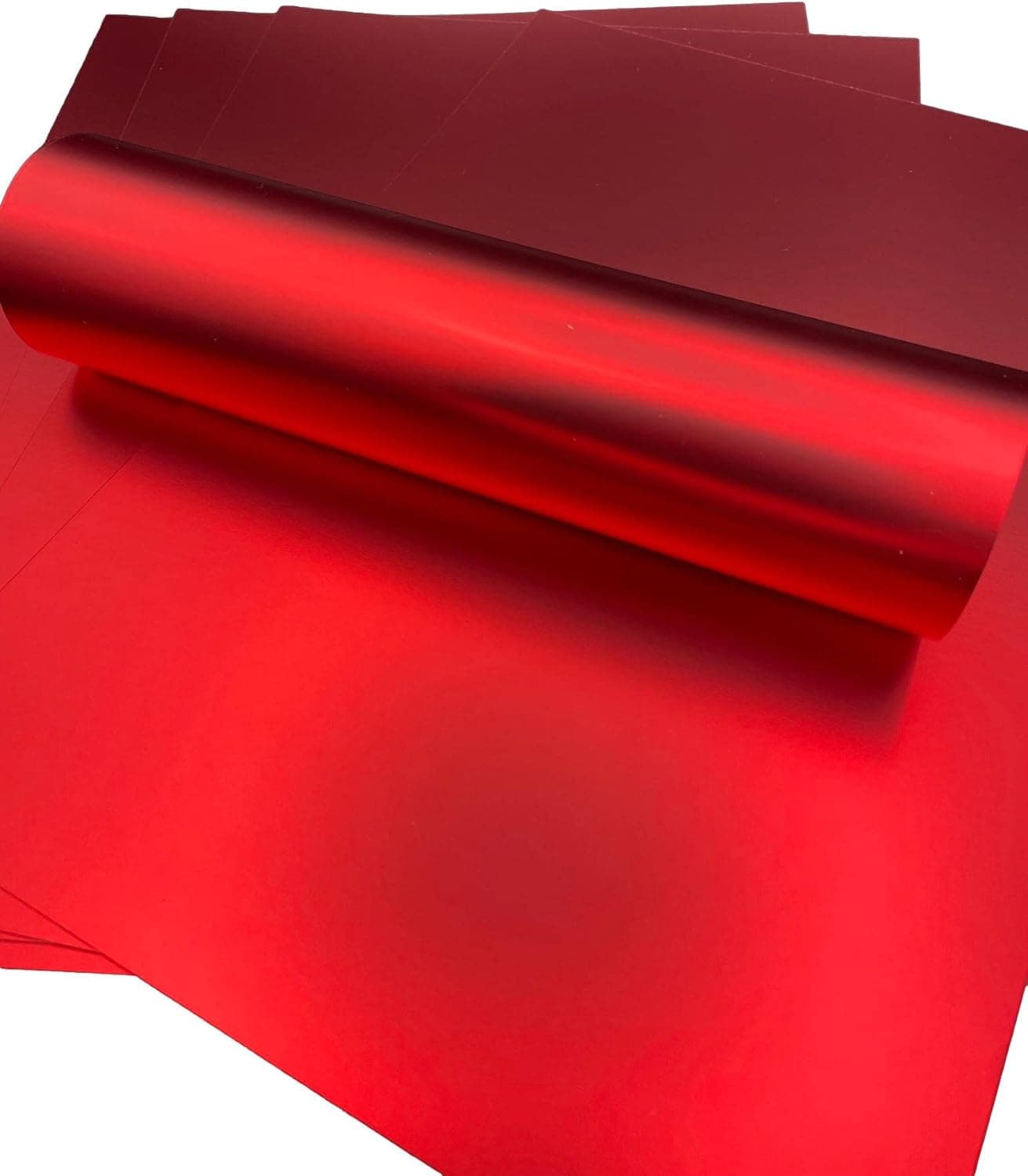 Syntego feuilles A4 Premium Mirri effet soie carte simple face 290 g/m2/110 lb couverture (rouge)