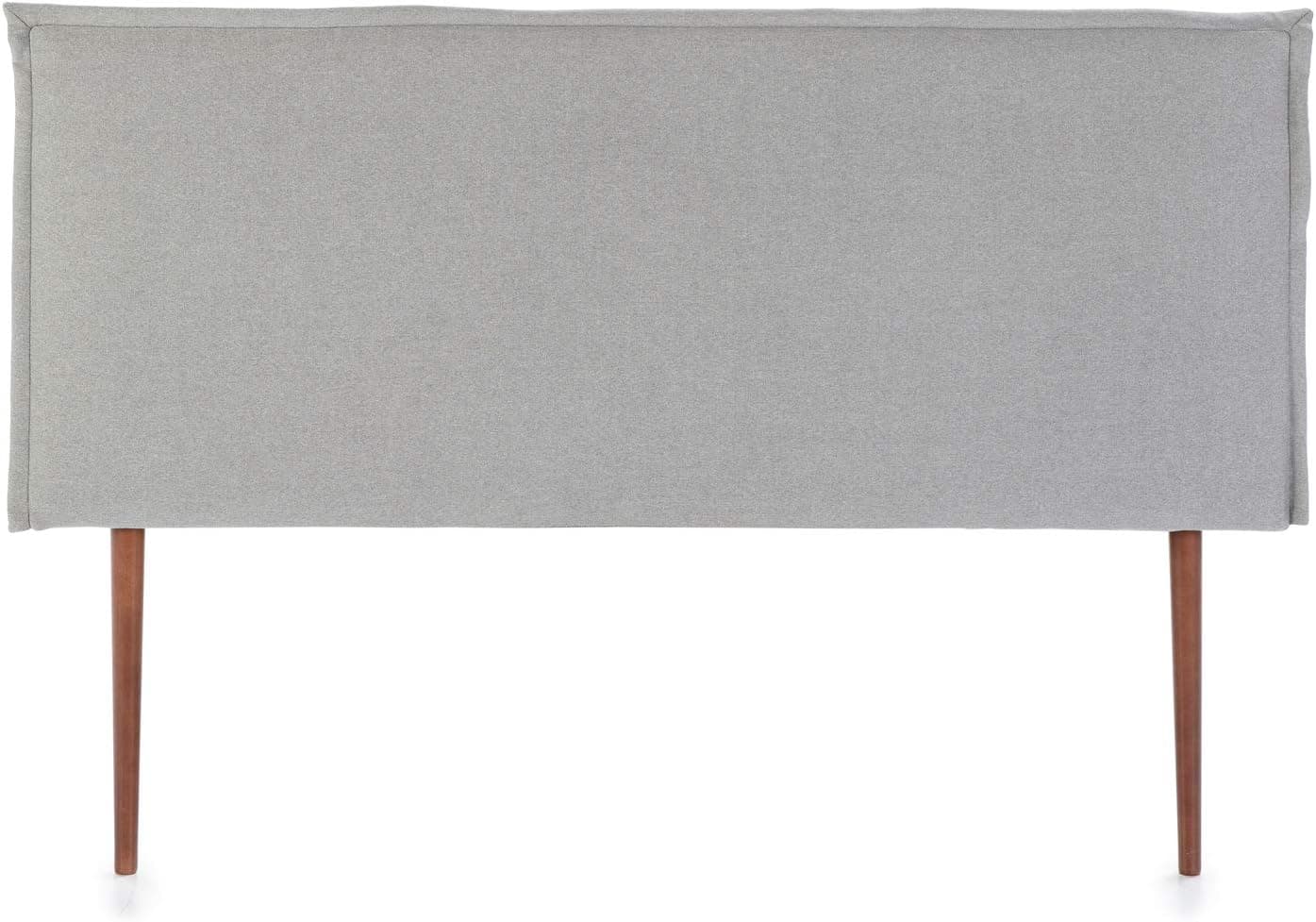 Tête de lit Berlin 150x100 cm, Tissu Grey, Épaisseur Totale de 8 cm