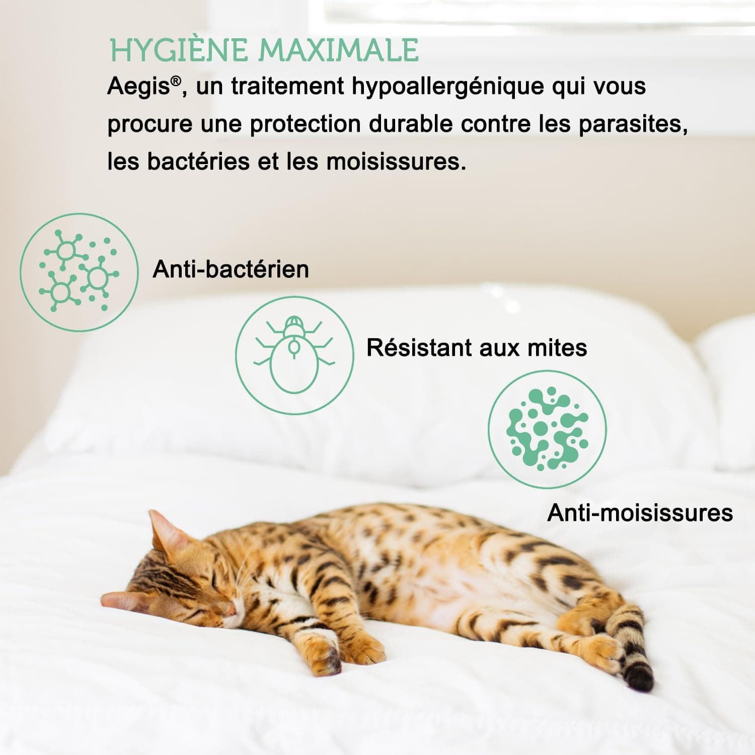 Protège Matelas 180x220-40 cm Qualité Supérieure Oeko-TEX® ~ Alèse Imperméable en Fibre Luxe TencelTM Écologique ~ Forme Drap Housse